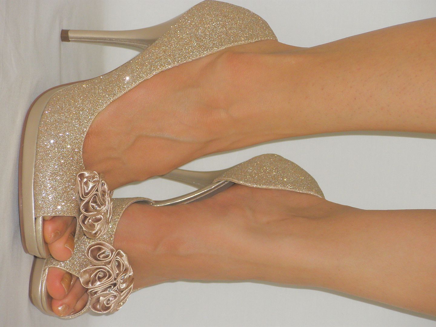 Gold Sparkly Pumps….Any Ideas Bees? Photo Share - Weddingbee
